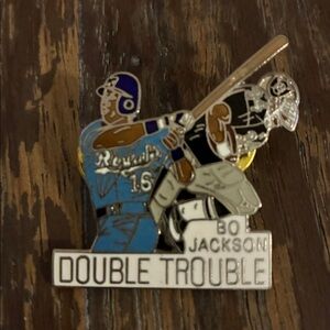 Bo Jackson Double Trouble Lapel Pin